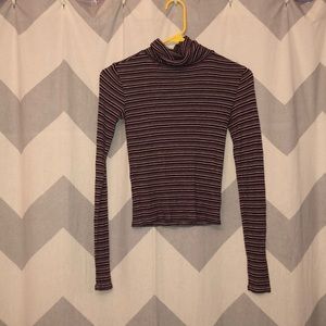 Maroon and grey long sleeve